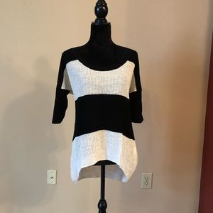 Banana Republic black and white sweater.
